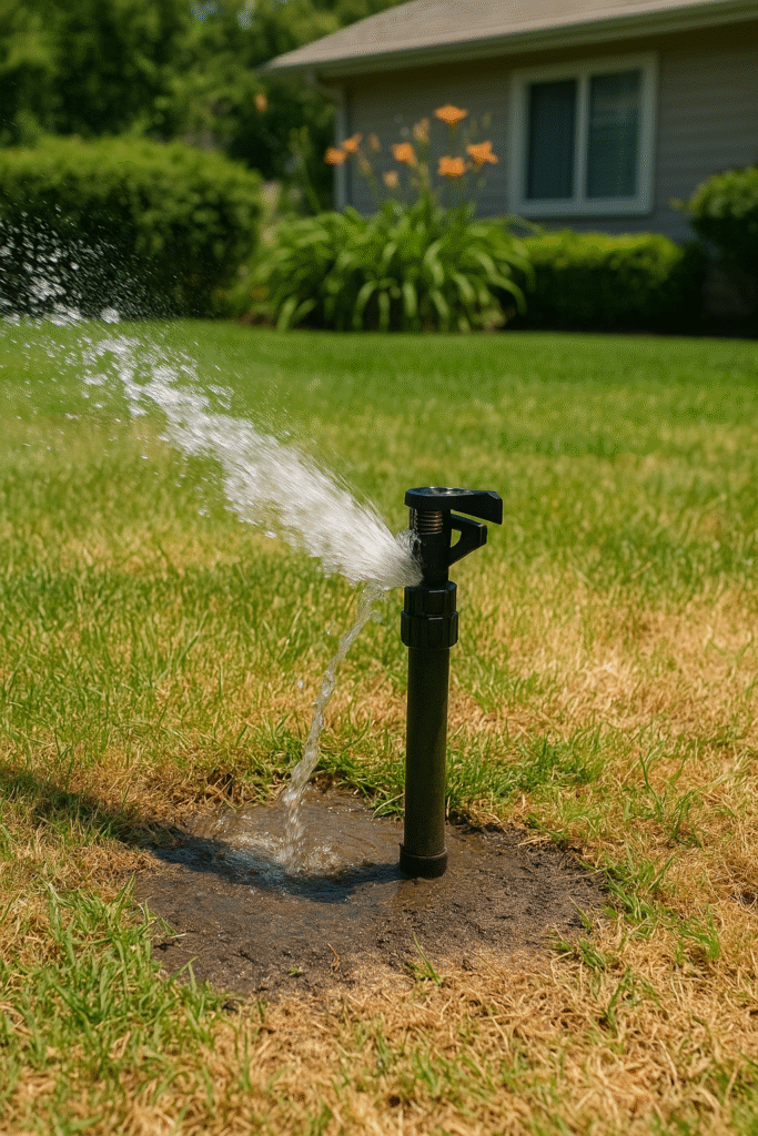 irrigation systems needs regular maintenance.